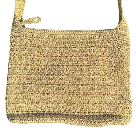 “The Sak” Beige Crochet Shoulder Bag - Vintage 1990’s - Picture 3 of 9